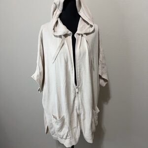 Barefoot Dreams Soft Cream Hooded Cover-Up